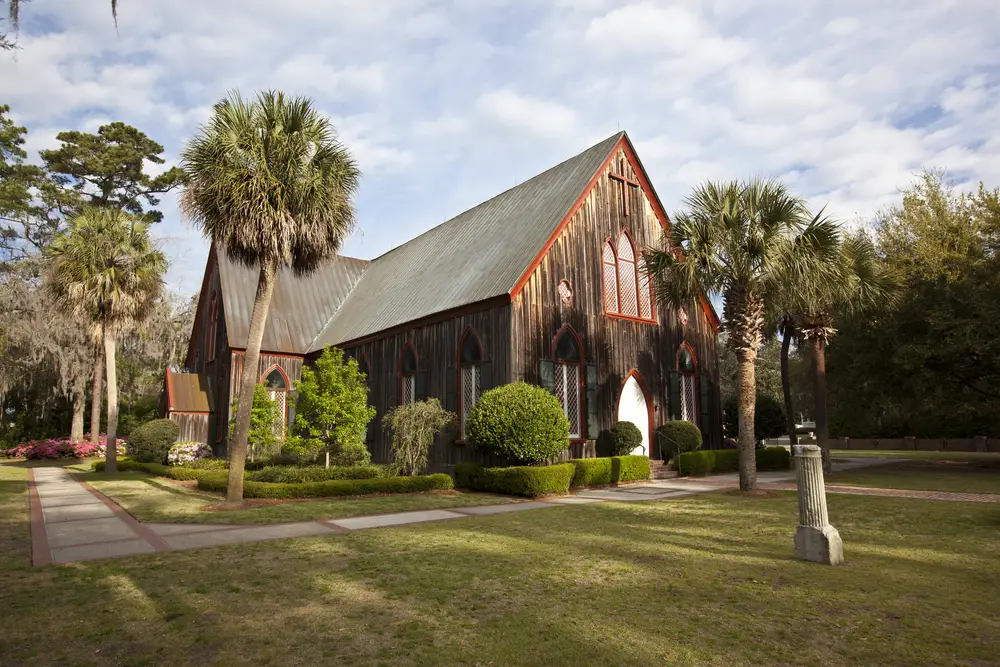An historic church in Bluffton South Carolina