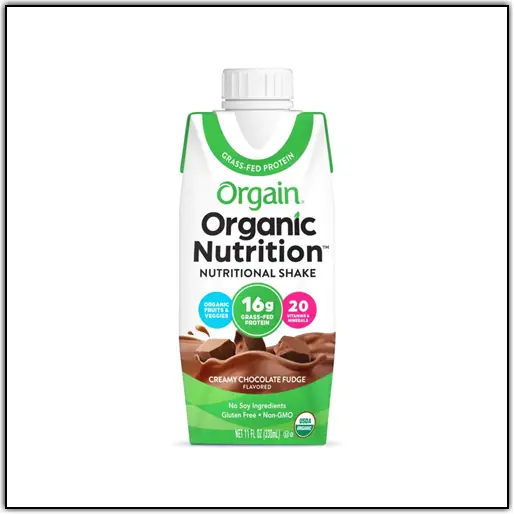 Orgain Organic Nutrition Nutritional Shakes